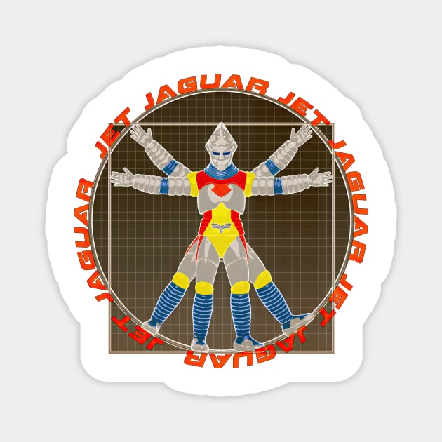 Jet Jaguar Magnet by Digiwip