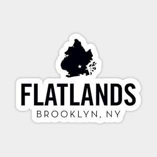 Flatlands (black) Magnet