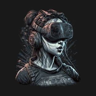 Cyberpunk VR Girl T-Shirt