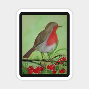 Christmas Robin Magnet