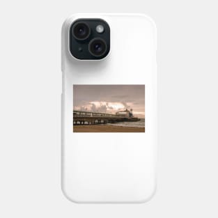 Bournemouth Pier and Beach Dorset England UK Phone Case