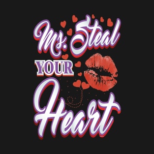 Heart Stealer Valentine Funny Humor T-Shirt