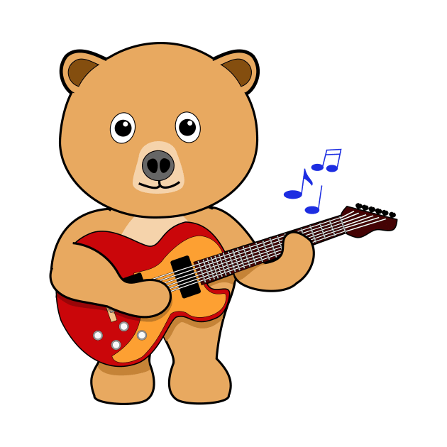 Bear and the Guitar by denip