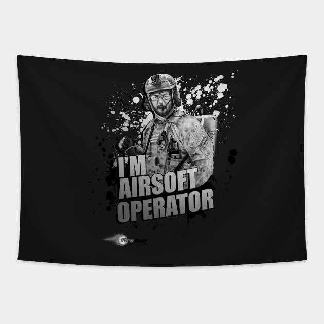 AIRSOFT OPERATOR Tapestry by Cataraga