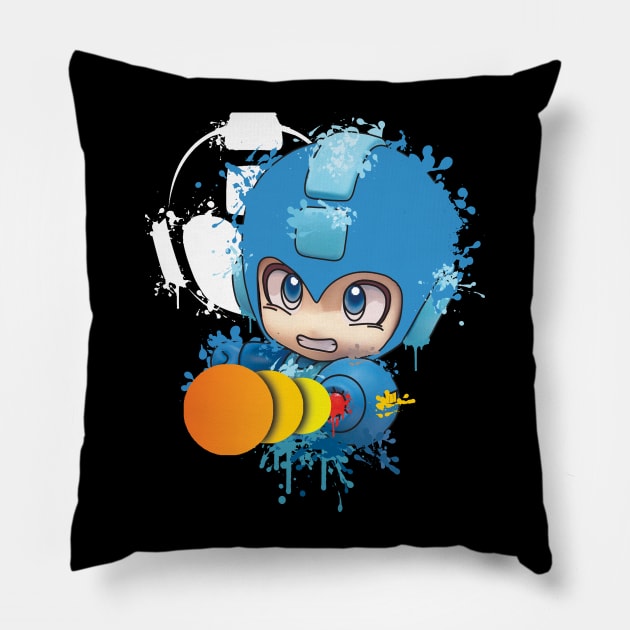 The Heroic Blue Android Pillow by inkjamz