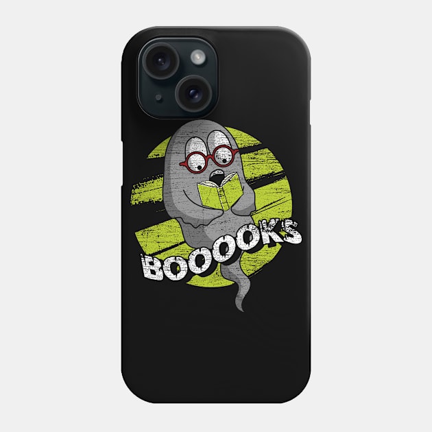 Reading Books Ghost Funny Halloween Phone Case by ShirtsShirtsndmoreShirts