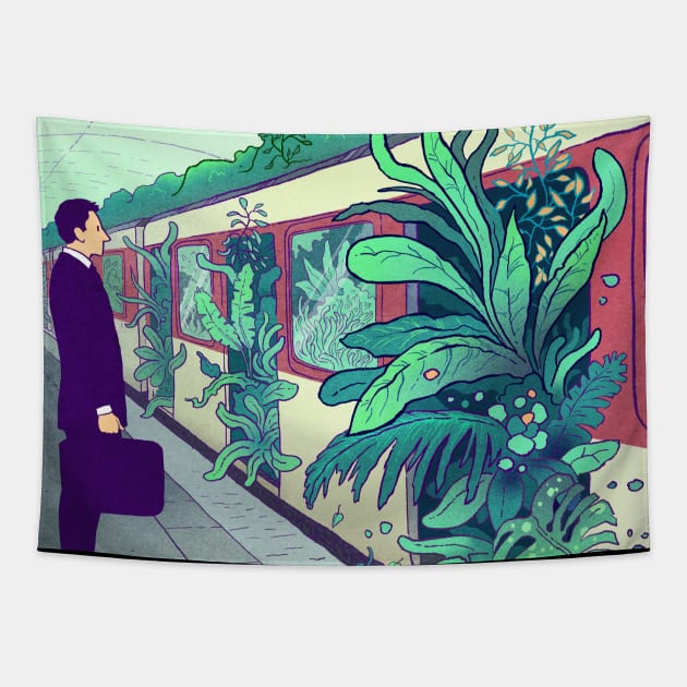 Urban Jungle Tapestry by Antoine Doré