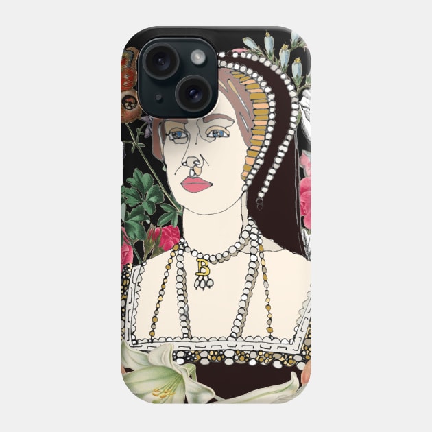 Anne Boleyn Phone Case by White B Gifts