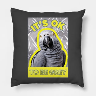 IT'S OK TO BE GREY Pillow