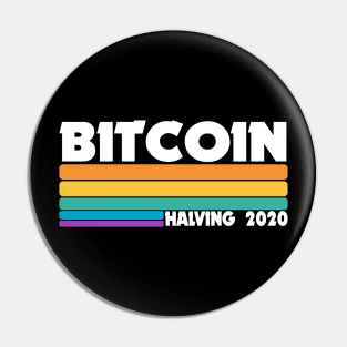 BTC Bitcoin Halving Event 2020 Crypto Cryptocurrencies Pin