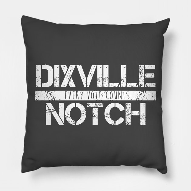 Dixville Notch Every Vote Counts Pillow by brkgnews