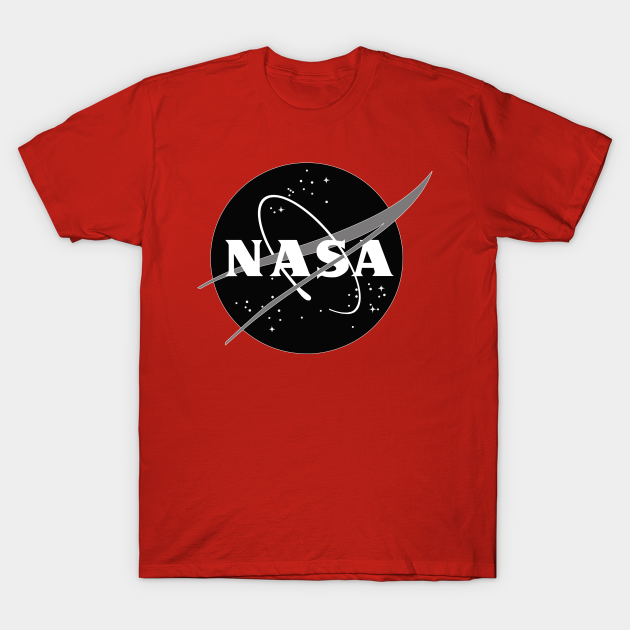 Discover Black Nasa Logo National Aeronautics and Space Administration 2019 Moon Rocket - Nasa Logo Moon Mars Mission - T-Shirt