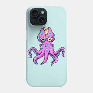 pink octopus zombie Phone Case