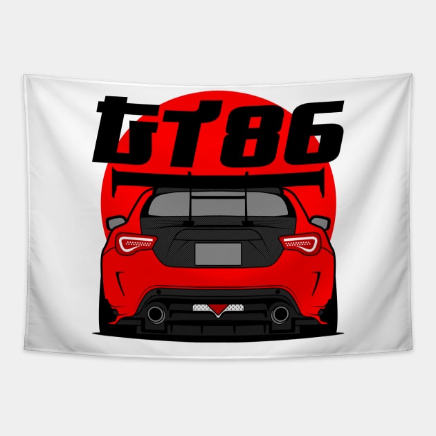 Tuned GT86 Rear Red Tapestry by GoldenTuners