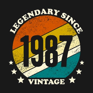 Legendary since 1987 vintage birth year gift T-Shirt