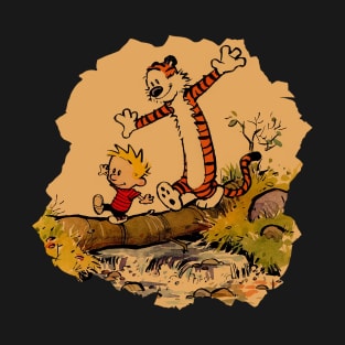 Retro Calvin and Hobbes T-Shirt
