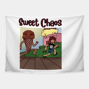 Sweet Chaos-Crazy cone art for Ice Cream Lovers Tapestry