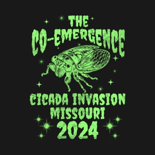 Missouri Cicada Invasion 2024 - Missouri Cicada Co-Emergence 2024 T-Shirt