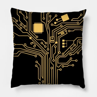 Tree Of Tech Nerd Life CPU Pillow