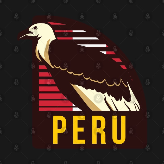 Peru Flag Condor Peruvian Sur Andes Inca Machu Picchu Lima Alpaca by Shirtsurf