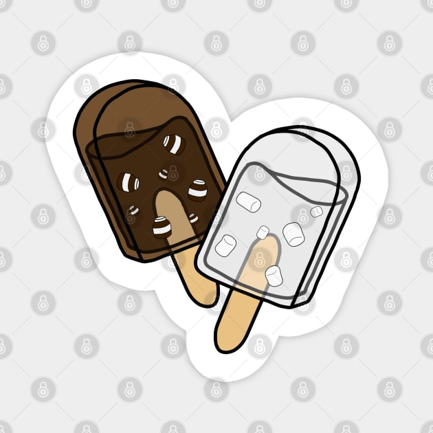 marshmallow and nutella ice cream Magnet by LillyTheChibi