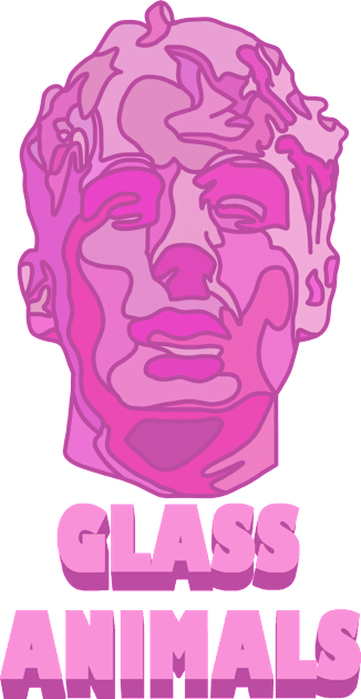 Glass Animals Raspberry Soda (Head and Logo) Kids T-Shirt by SpareFilm