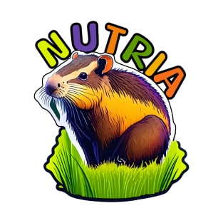 Animal Alphabet - N for Nutria T-Shirt