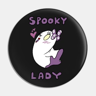 Spooky Lady Pin