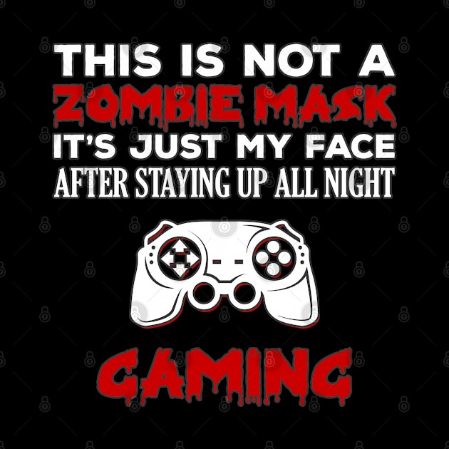 Zombie Gamer Sarcastic Halloween by DeesDeesigns