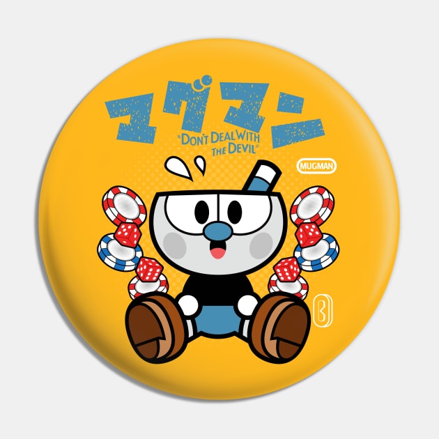 Mugman Chibi Pin by JacsonX