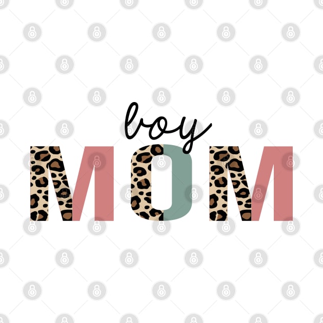 boy mom Leopard Print Funny by HeroGifts