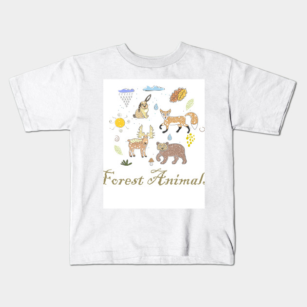 Forest Animals Forest Kids T Shirt Teepublic