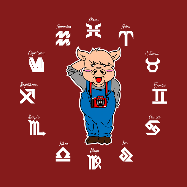 Year of the Pig Chinese Zodiac Animal by standwithnzy