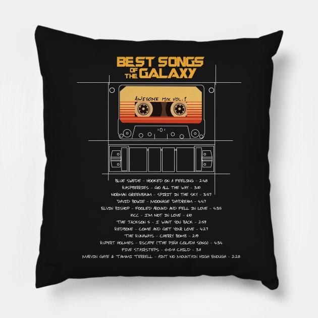 Awesome mix vol.1 Pillow by RedSheep