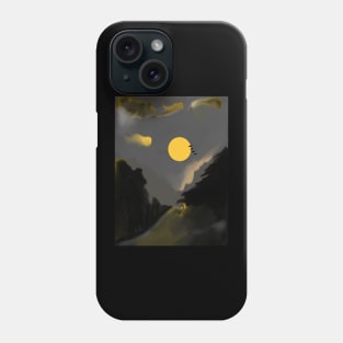 full moon In the cold night Phone Case