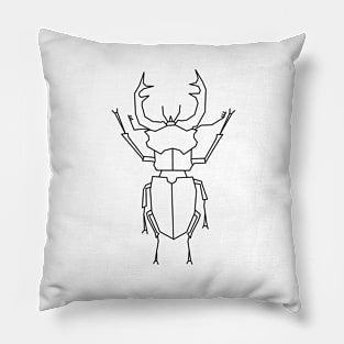 Stag beetle Pillow