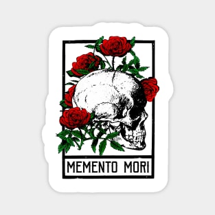 Skull And Roses - Memento Mori Magnet
