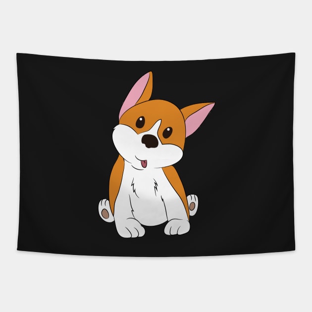 Corgi Tapestry by bropaca