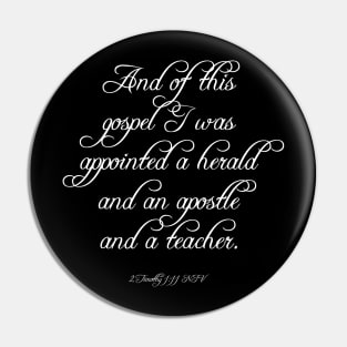 2 Timothy 1:11 Bible Verse KJV Text Pin