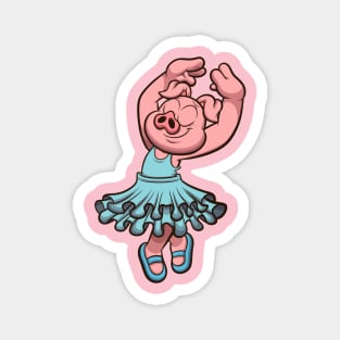 Pig In Tutu Magnet