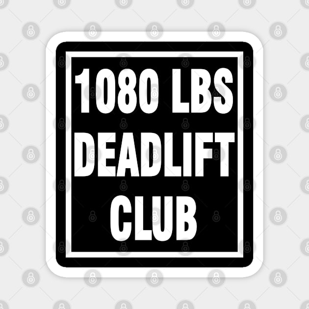 deadlift 1080 lbs Magnet by Chandan