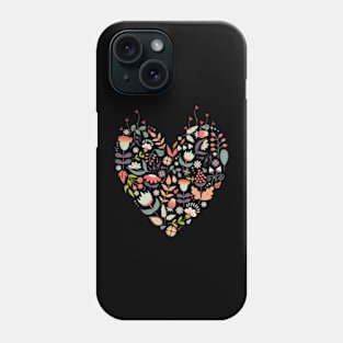 Bright Flower Heart Phone Case