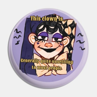 Scary clown Pin