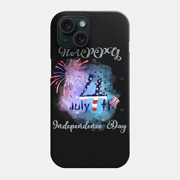 4th of july independence day Phone Case by Aekasit weawdee