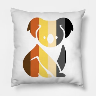 Pride Koala - Bear Pride Flag Pillow