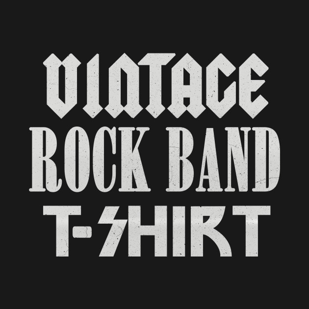 Vintage Rock Band Tshirt Music TShirt TeePublic