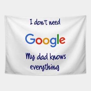 I don't need Google my dad knows everything Tapestry