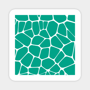 Green Turquoise Abstract Stone Art Magnet