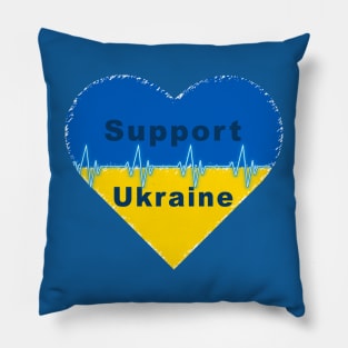 Support and Pray for Ukraine Pillow