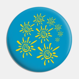 Sunshine Pattern Pin